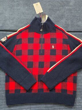 RARE Polo Ralph Lauren 2022 U.S. Paralympic Team Sweater XL NWT Red Navy RARE